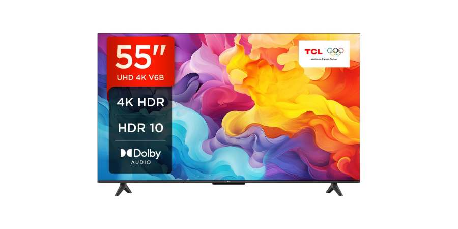 TV TCL 55 pollici 4K HDR con Google TV in salotto